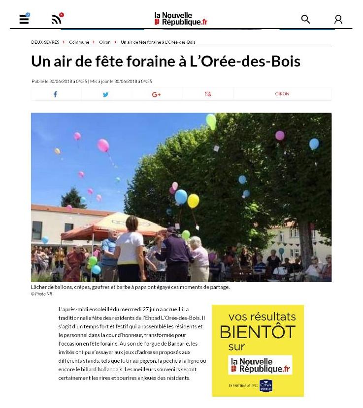 Article nr fete residents 2018